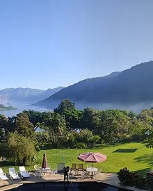 View of San Lucas Tolimán: Coffee, Volcanoes, No Crowds on Lake Atitlan